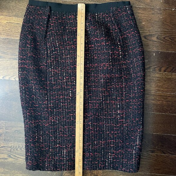 Vintage Aquilano Rimondi Tweed Italian Skirt wool/Cotton-Sz.46 (US 10) - Picture 9 of 11